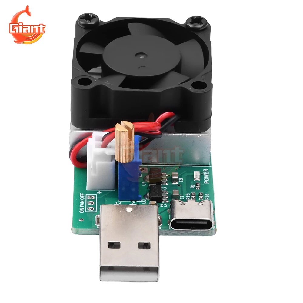 Tester di capacità della batteria USB Tester di invecchiamento del carico elettronico a corrente costante regolabile Tester di resistenza allo