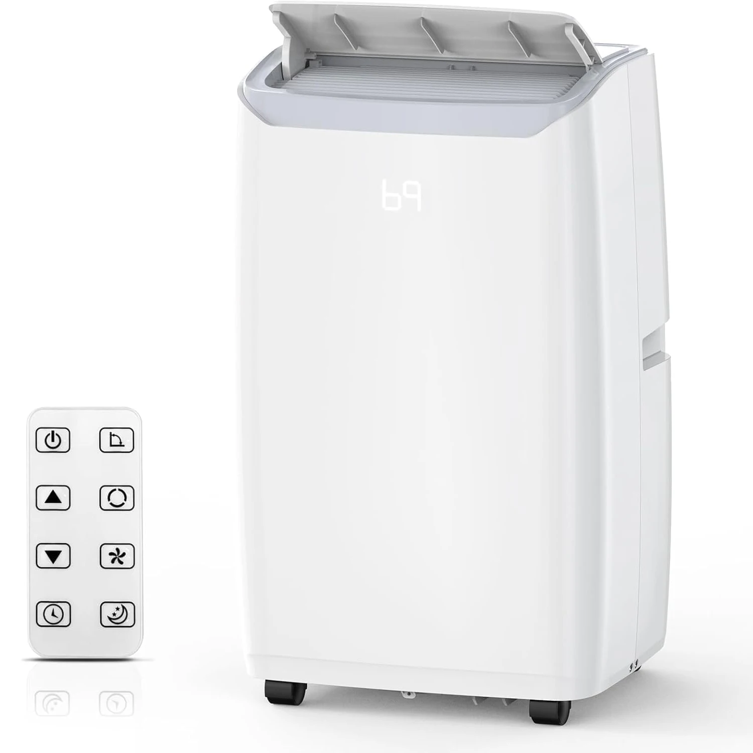 

Портативный кондиционер 14000 BTU 4-в-1 для пола/комнаты с функцией осушителя и пультом ДУ, быстрое охлаждение для спальни площадью 750 кв. футов