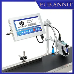 EURANNIT 170Plus 12.7/25.4mm TIJ Industrial Online Thermal Inkjet Printer Text QR Barcode Batch Number Logo Date Online Printer