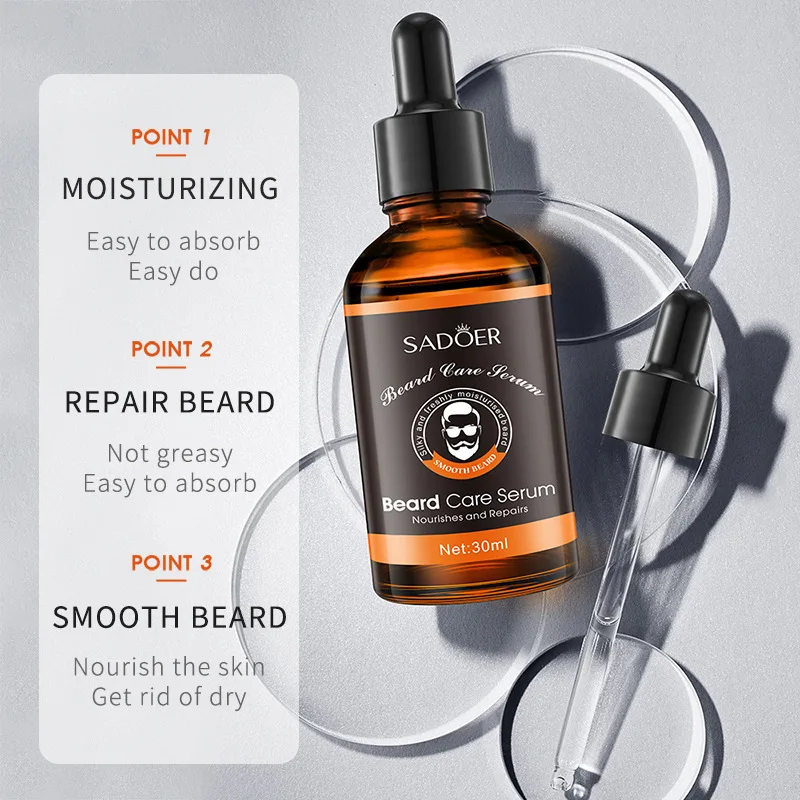 Beard Growth Kit For Men Beard Hair Enhancerbeard Essential Oil Moisturizing Wax Growth Roller Comb Styling Scissors Beard Care