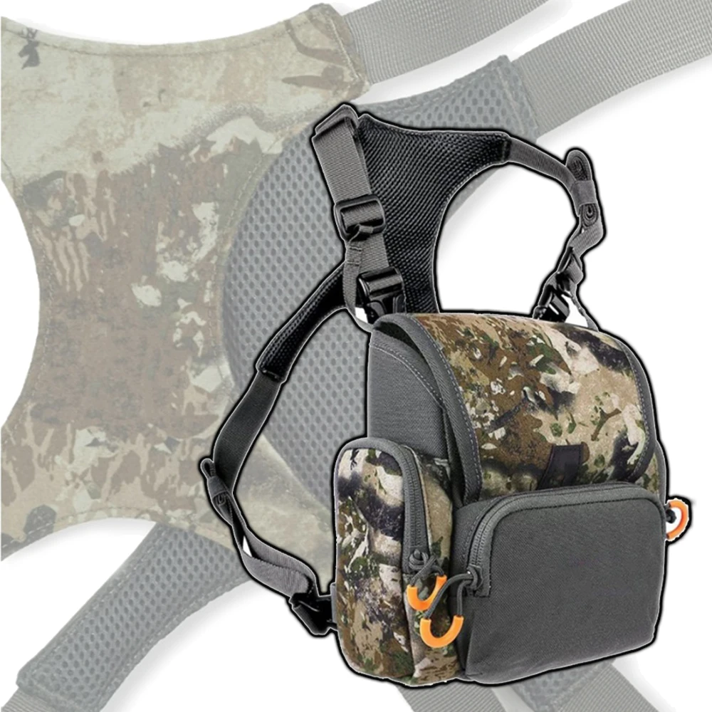 

New Tactical Telescope Chest Pack Outdoor Airsoft Camouflage Adjustable Vest Bag with Waterproof Pouch for Hunting Camping