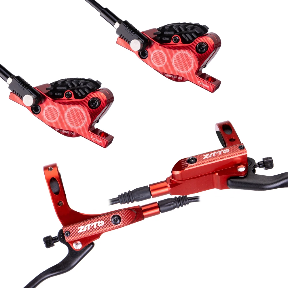ZTTO MTB 4 ピストン油圧ディスクブレーキ M840 冷却フルメタルパッド