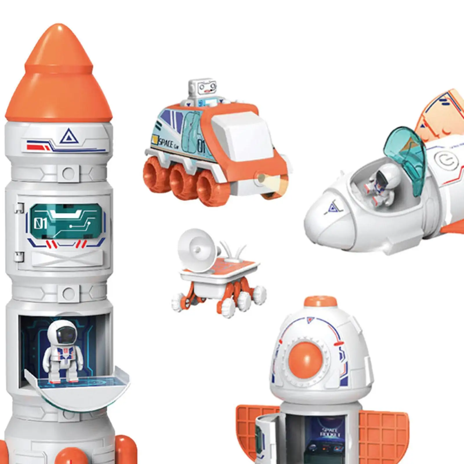 Space Shuttle Rocket Toys Role Playing Kids Science Educational Toys for Boy Kids 3-7 Years Old Preschool Birthday Gifts