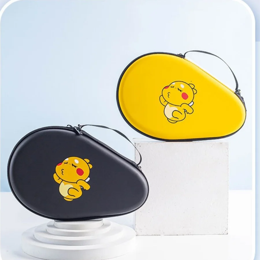 Cartoon Cute Square Table Tennis Paddle Bag Portable Hard Table Tennis Paddle Cover Bag Gourd shaped Table Tennis Paddle Box #3