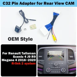 Car Reversing Rear View Camera For Renault Talisman Scenic 4 J9 R9 Megane 4 IV 2016~2020 R-link 2 system OEM screen