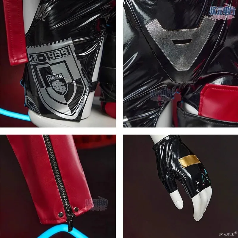 الرداء الأحمر الصغير تأثيري لعبة NIKKE زي شعر مستعار موضة الحلو بدلة سباق الزي هالوين حفلة لعب الأدوار الملابس ir;l5