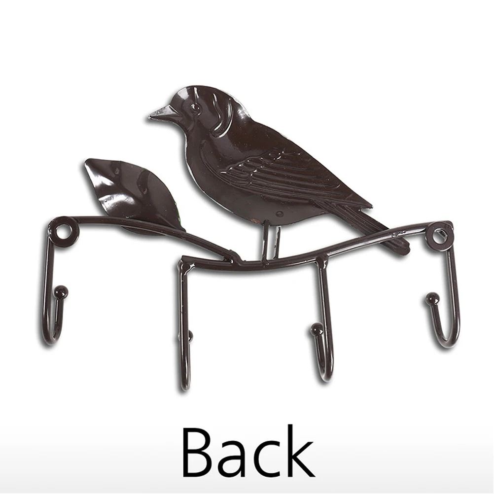 

Key Holder Wall Mounted Metal Hooks Creative Home Decor Rustic Design Vintage Look Solid Hook Rack Storage Solution
