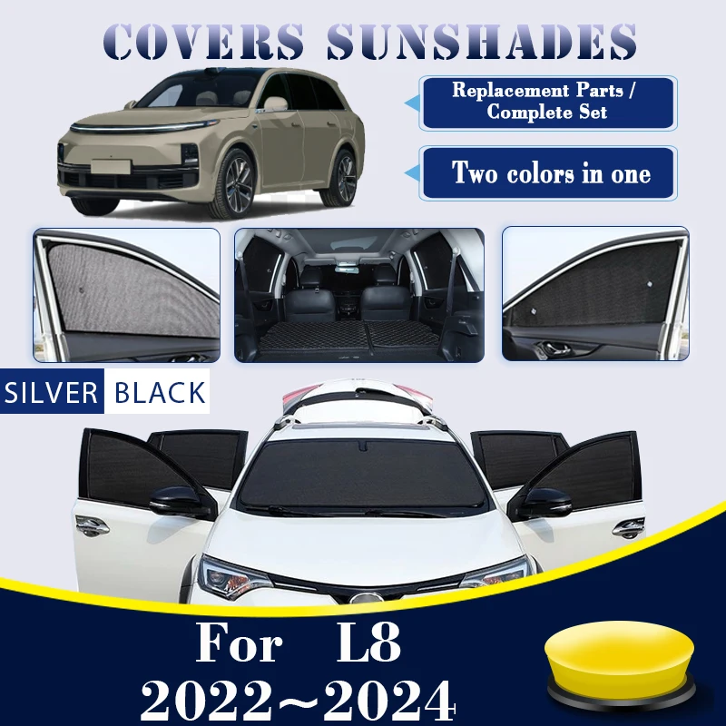 For Li L8 Li Auto L8 2022 2023 2024 Car Sun Shade Sunscreen Window Visors Anti-UV Sun Covers Thermal insulation Car Accessories