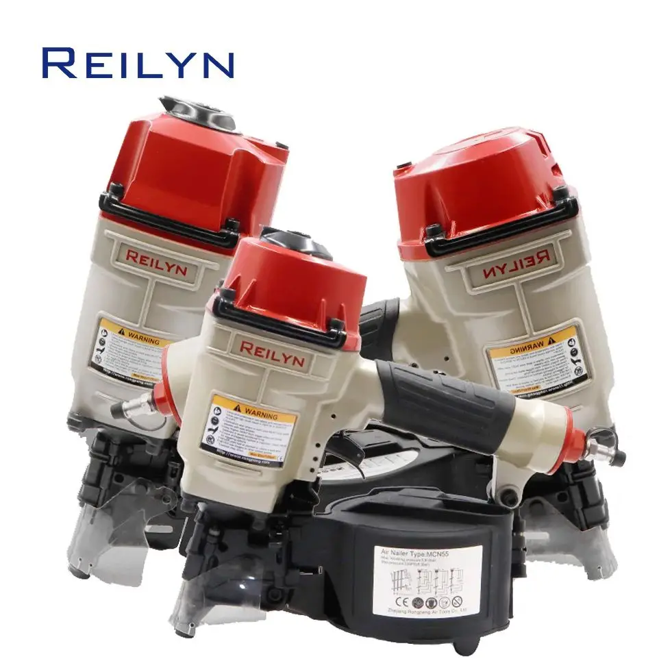 Reilyn-nailer Bobina para Paletes de Madeira Pistola de Pregos Pneumática para Telhado e Móveis Cn55 Cn70 Cn80