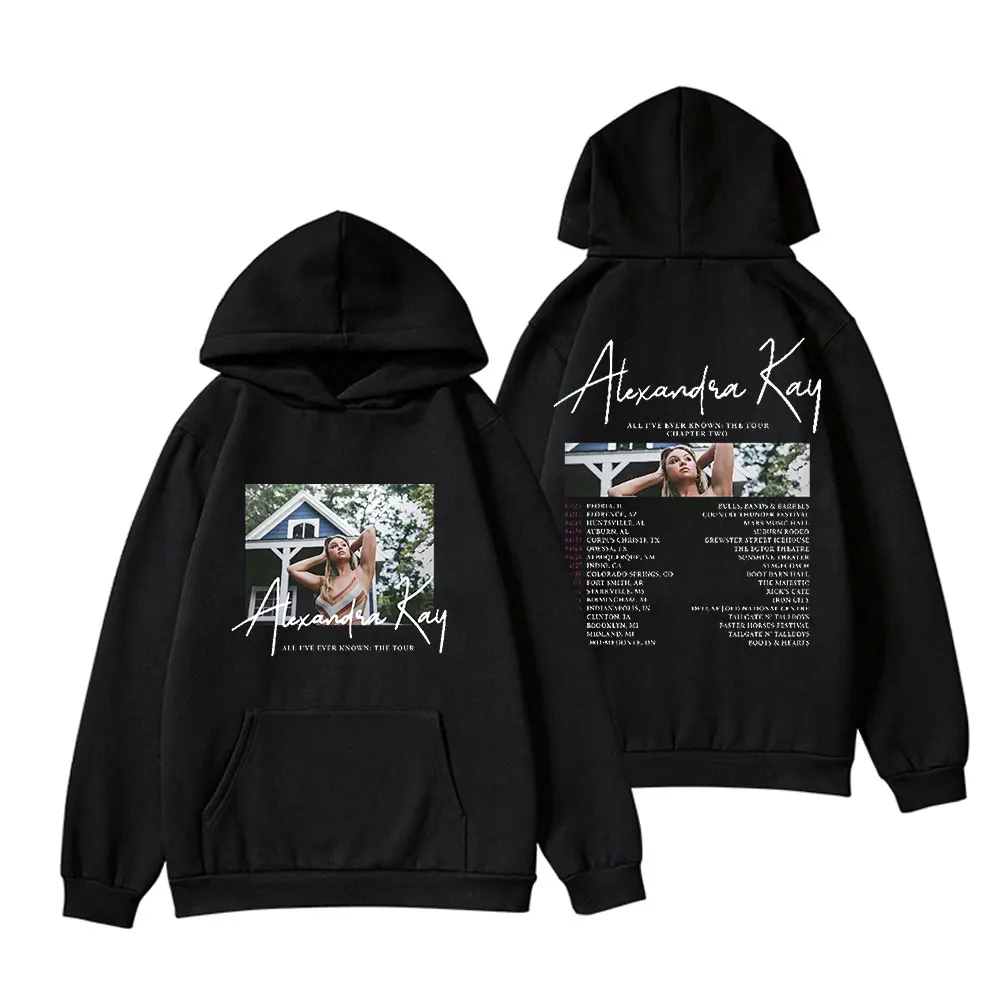 

Alexandra Kay All I've Ever Known The Tour Hoodie Sweatshirt Men/Women Singer Tour Pullover Hooded Long Sleeves Sweater