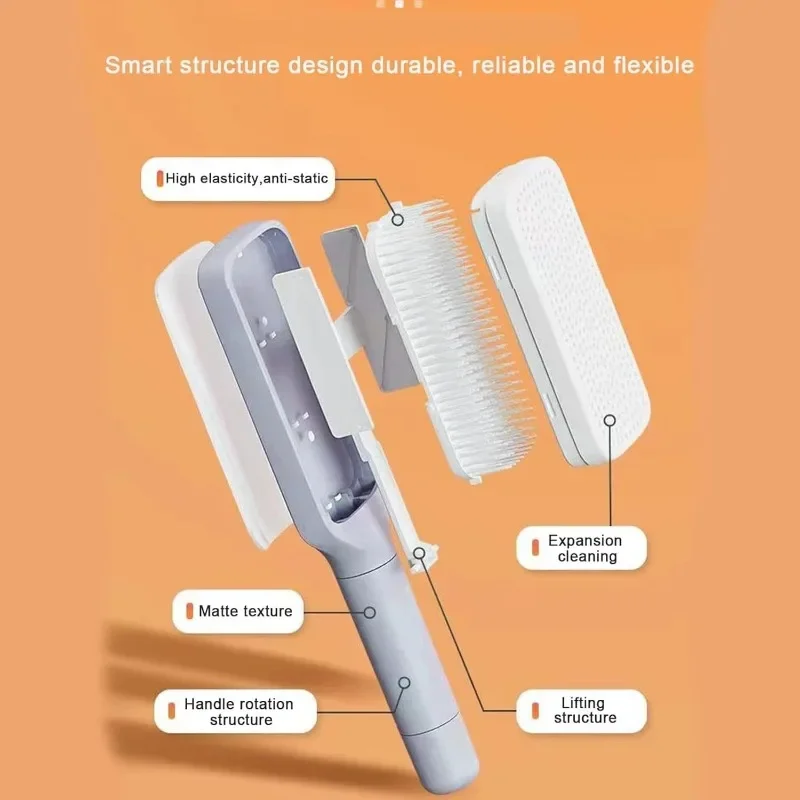 

Scalp Massager Self-Cleaning Hairbrush with Soft Silicone Bristles Scalp Scrubber for Hair Growth & Scalp Care