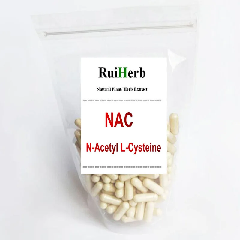 كبسولة مسحوق NAC L-Acetyl L-Cysteine وكبسولة Softgel ، عبوة واحدة