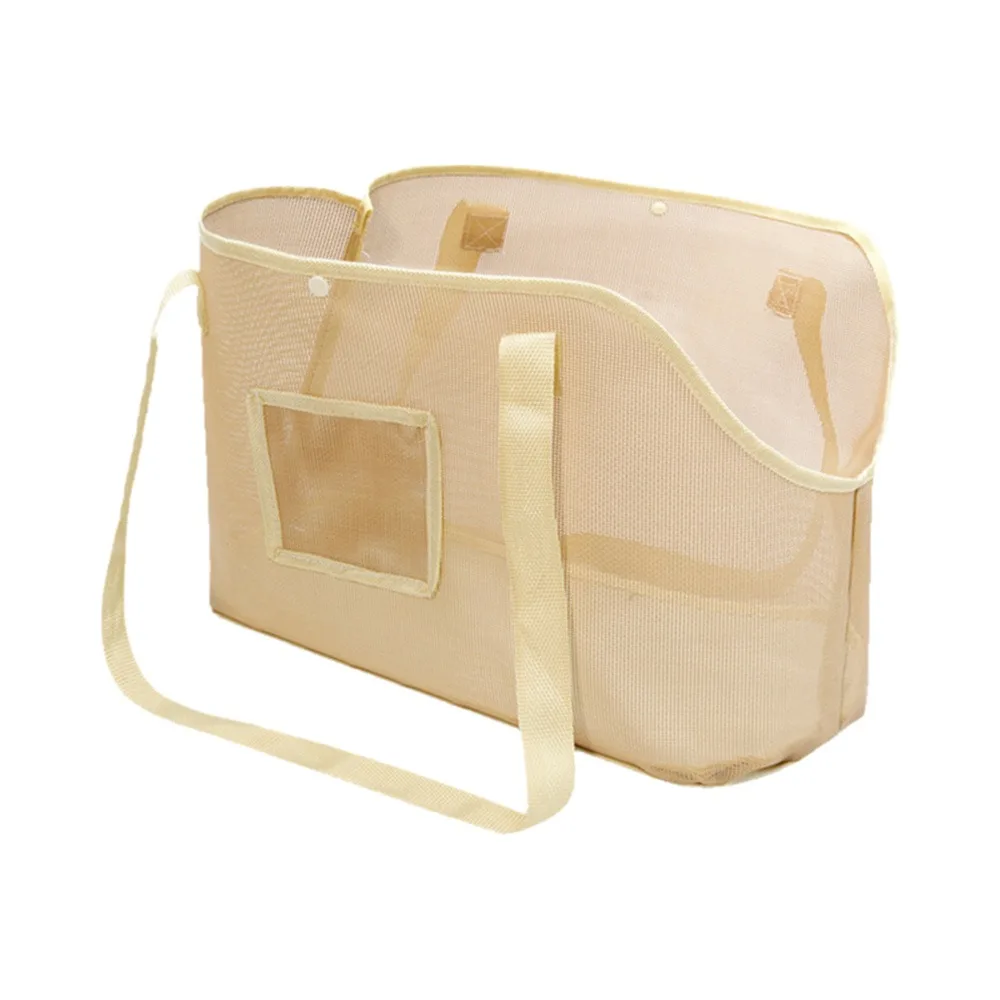 

Mesh Dog Carrier Bag Breathable Large Capacity Puppy Shoulder Handbag Foldable Anti-Escape Pet Carrier Purse Outdoor