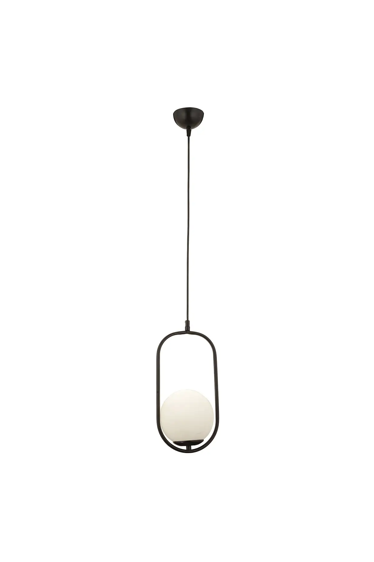 

DOLBOVI Lorin single black pendant white glass Modern pendant kitchen living room pendant chandelier