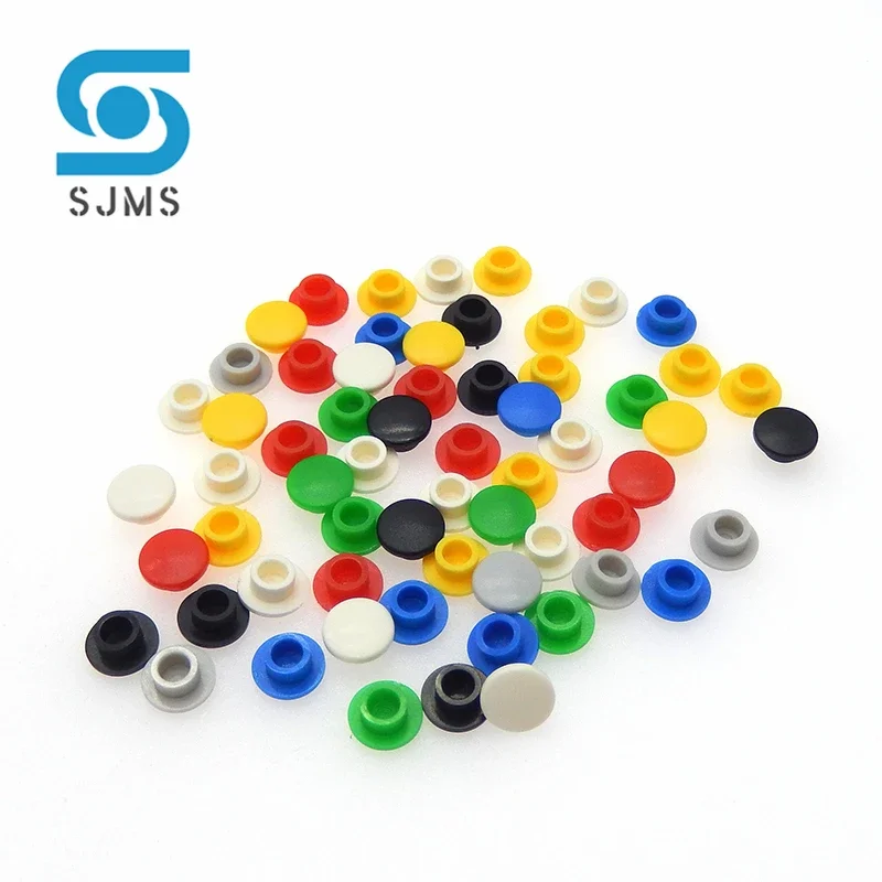 50Pcs A29 Switch Button Hat Diameter 8mm Inner Hole id 3.1/3.2/3.4mm For 6 * 6 mm Tact Micro Switch Tactile Push Button Cap