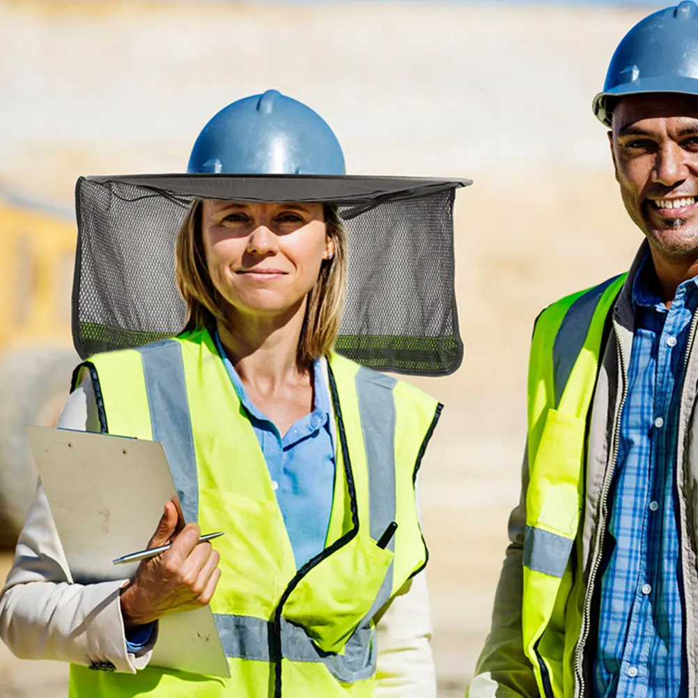 

2Pcs Hard Hat Shade Visor Full Brim Sun Protection Neck Shield Lightweight Breathable for Construction Site Workers Sun Visor