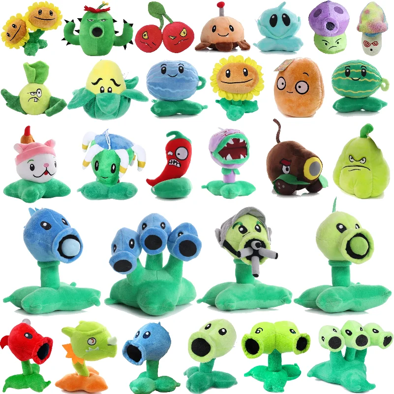 Plants Vs Zombies Stuffed Toys Chomper Sunflower Cherry Bomb Peashooter Potato Mine Snow Pea Children Birthday Gifts For Boys