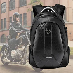 Motorcycle Cruise Motorrad Moto Helmet Shoulder Bag Racing Backpack Travel Black Adult Night Reflection