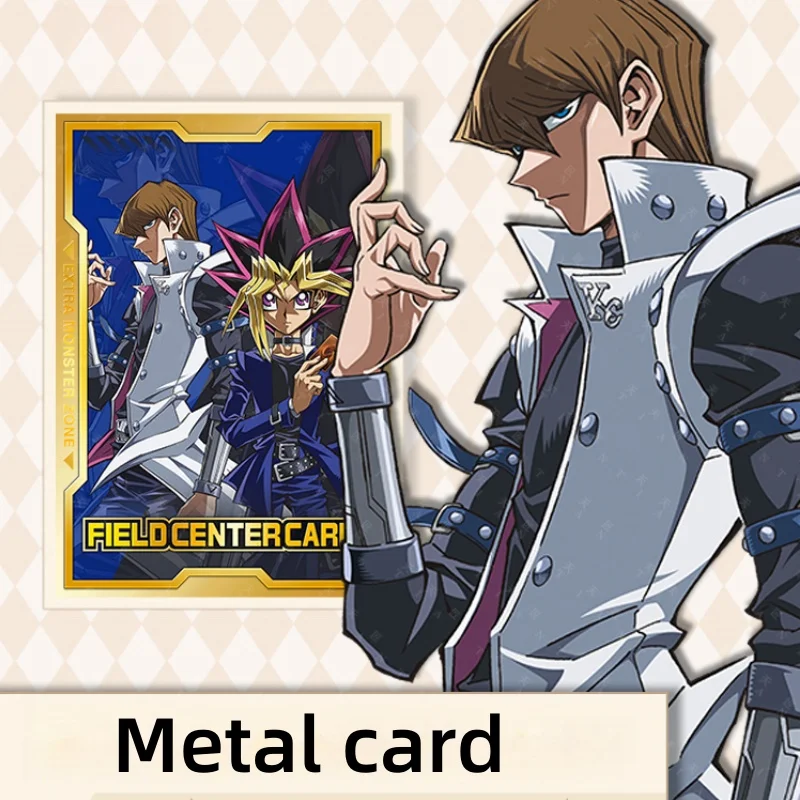 Yu-gi-oh-tarjeta de Metal Seto Kaiba Atem, juguete de acción de la serie Central chapada Diy, colección de juegos de Anime, Jockey Wheeler, Marik ISTAR