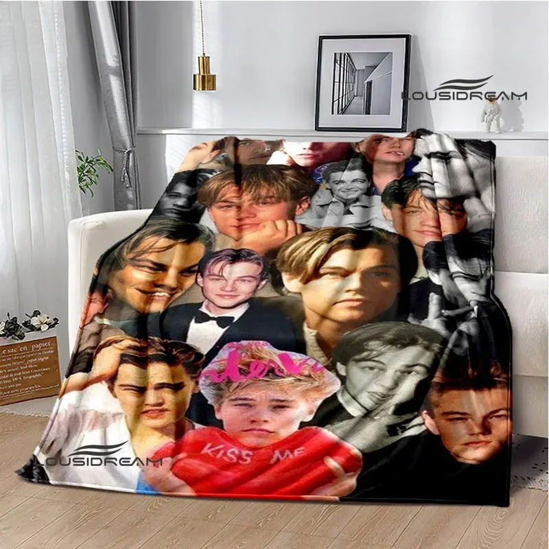 Titanic Leonardo DiCaprio printed blanket Warm blanket soft and comfortable home travel bed blanket picnic blanket birthday gift
