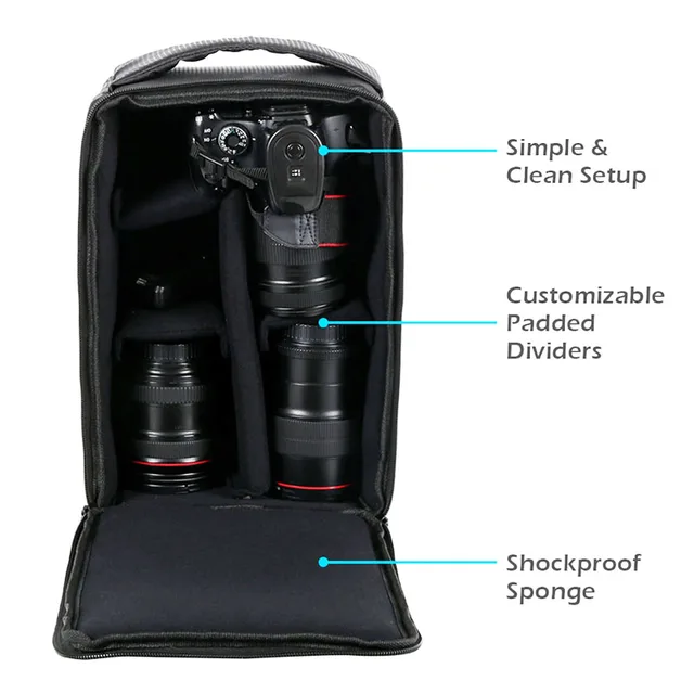 Waterproof DSLR Camera Bag Multi-functional Camera Backpack Outdoor Video Digital Camera Photo Case for Nikon Canon DSLR Lens 4 Waterproof DSLR Camera Bag Multi-functional Camera Backpack Outdoor Video Digital Camera Photo Case for Nikon Canon DSLR Lens 4