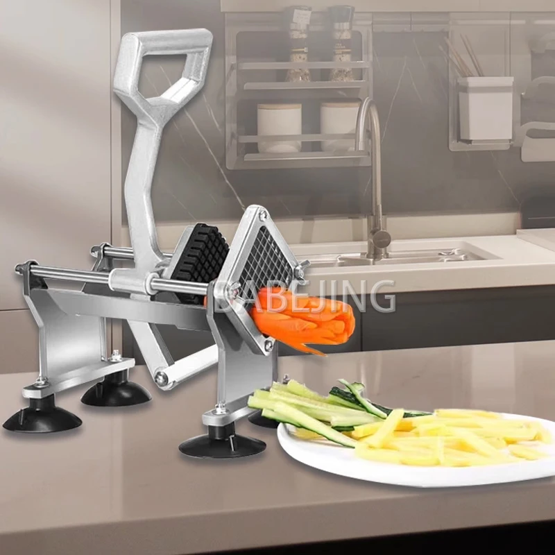 

2026 Stainless Steel Manual Potato Slicer New Multifunctional Vegetable Cutting Machine Suction Cup Leg Kitchen Tool