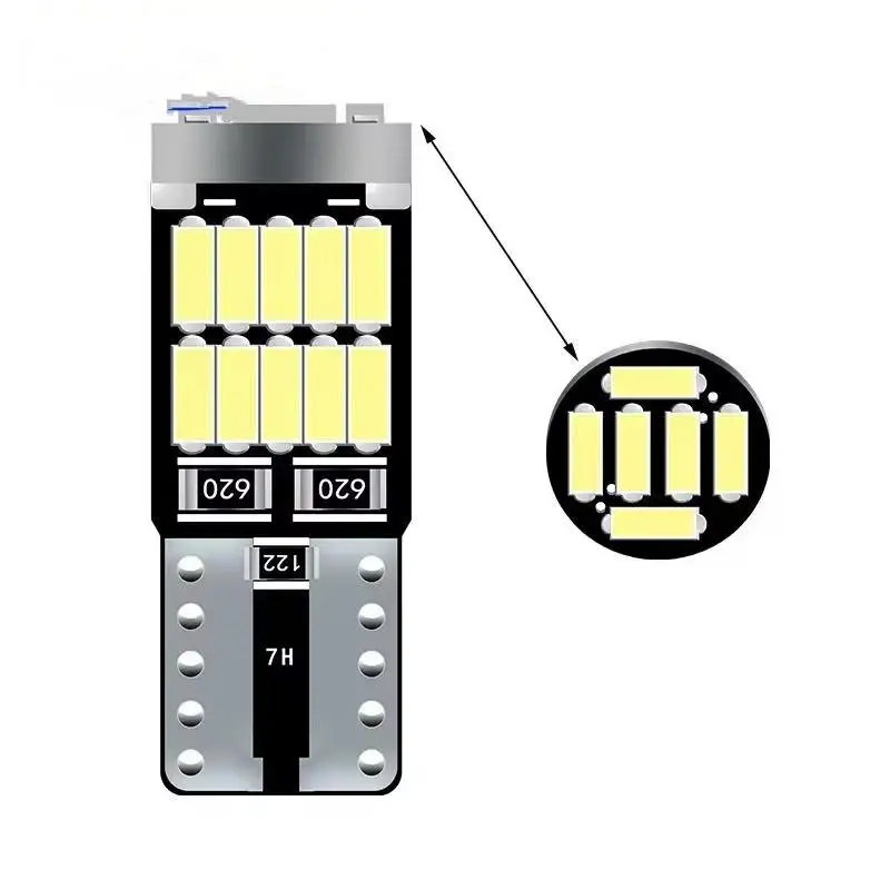 T10 LED Light Bulb W5W Canbus 12V Car Interior Dome  Lamp White License Plate Auto No Error Enhanced Visibility