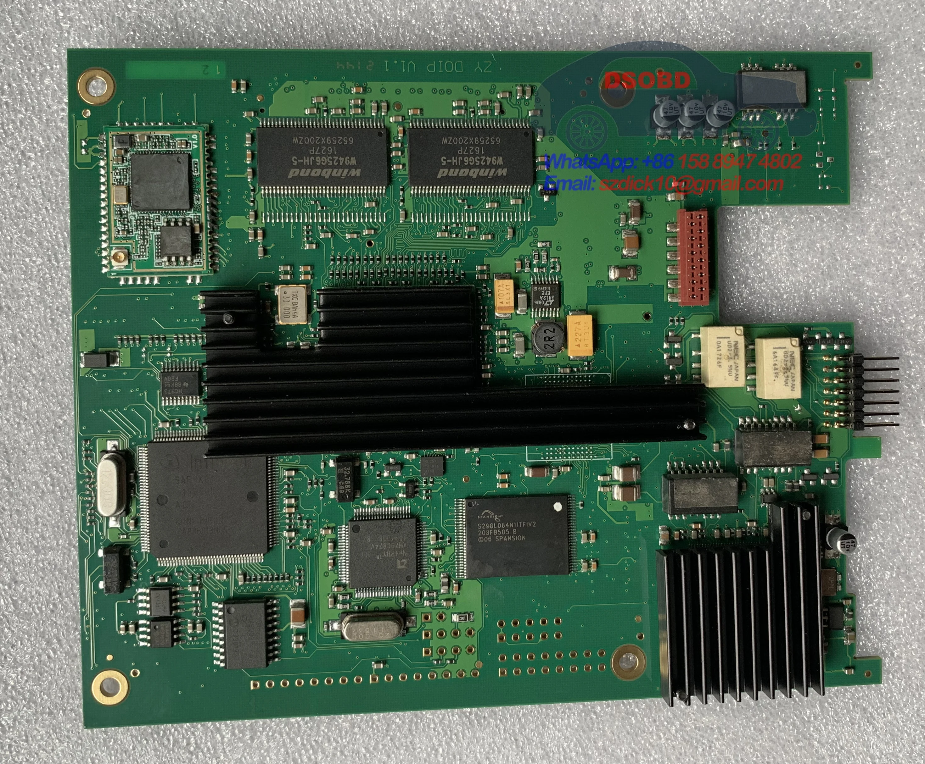 MB STAR C4  DOIP PLUS Full Chip Board Main Unit PCBA With WiFi module(Only DOIP Main Unit/Relay PCBA)
