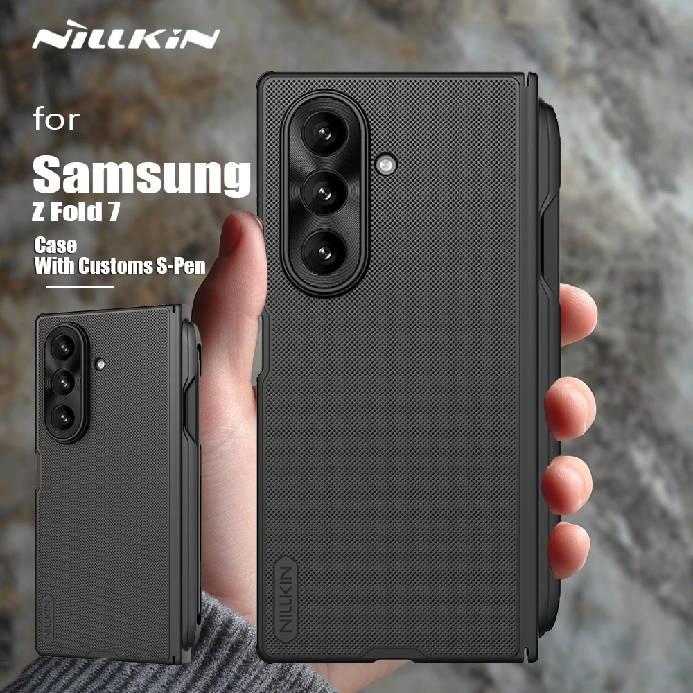 

Nillkin with Customs S-Pen For Samsung Galaxy Z Fold 7 5G Case Frosted Prop lens Cover Protector camera protecion