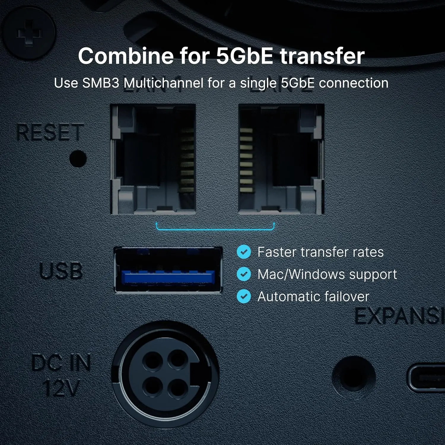 Synology DS925+ 4-Bay NAS Enclosure 4GB DDR4 ECC SODIMM 4-Bay DiskStation Network Cloud Storage Server (Diskless)