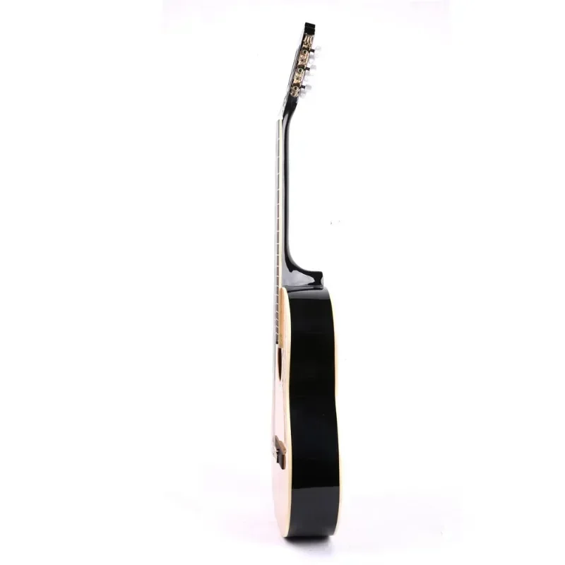 Classical guitar, linden, plucked musical instruments, log-colored acoustic guitar 39 inches