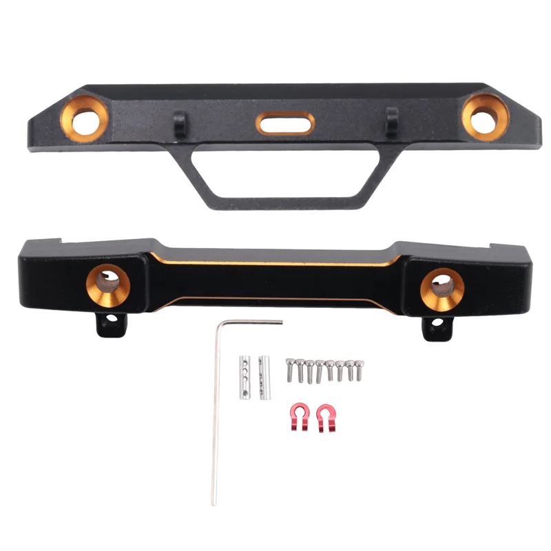 

B05C-2Pcs Metal Front & Rear Bumper Set For Axial SCX24 AXI90081 1/24 RC Crawler Car Upgrade Parts