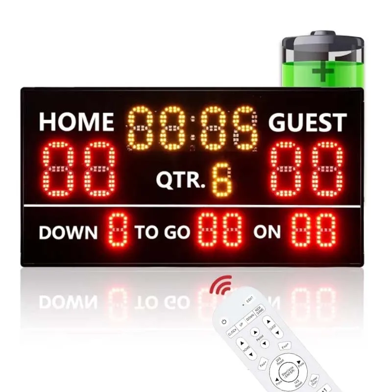 Rechargeable Outdoor Electronic Rugby Scoreboard Football Remote Control Training Counter
