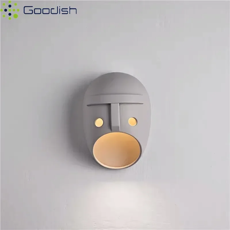 Memphis Simplicity Baby shoes Lustre Lights Background Stone Cave Shaped LED Wall Lamps for Bedroom Home Decoration Chandeliers
