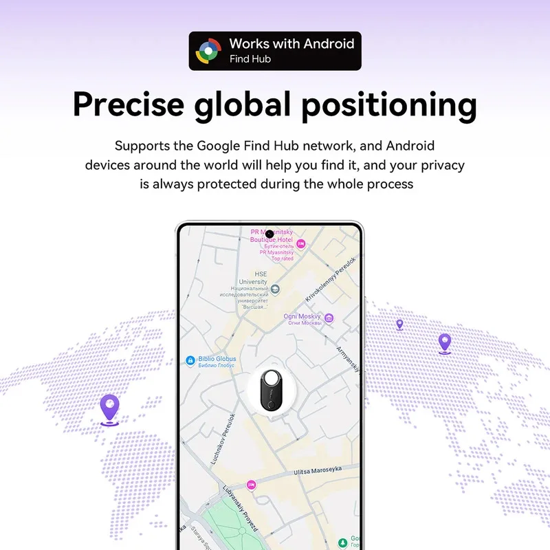 E98A Für Android System Smart Airtag Bluetooth GPS Tracker Arbeit mit Google Air Tag Tracker Mini Locator Pet Key Finder