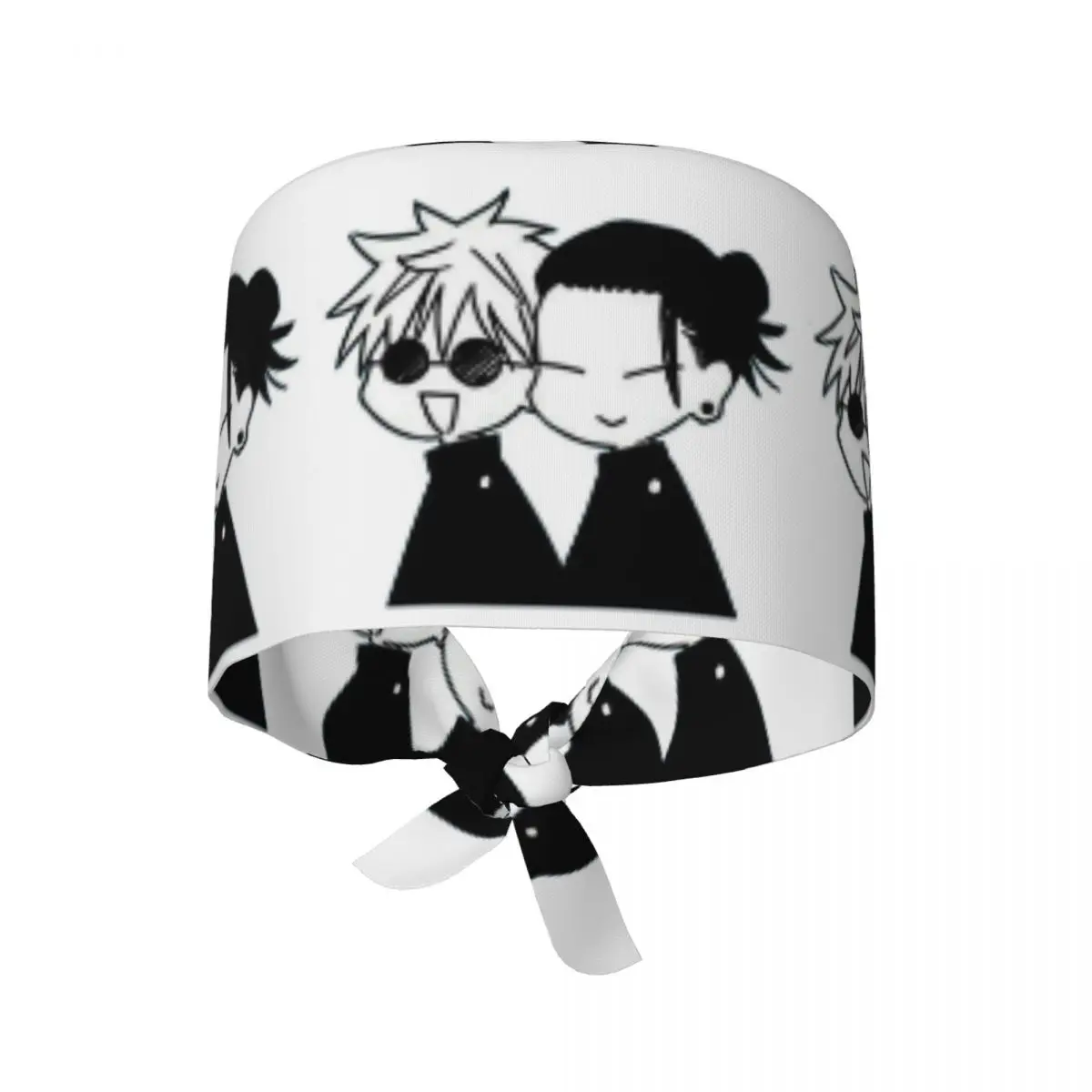 Gojo Satoru und Geto Suguru Scrub-Hut, Arzt-Arbeitskappe, chirurgische Kappe, Unisex, verstellbare Pflegekappen für Zahnärzte