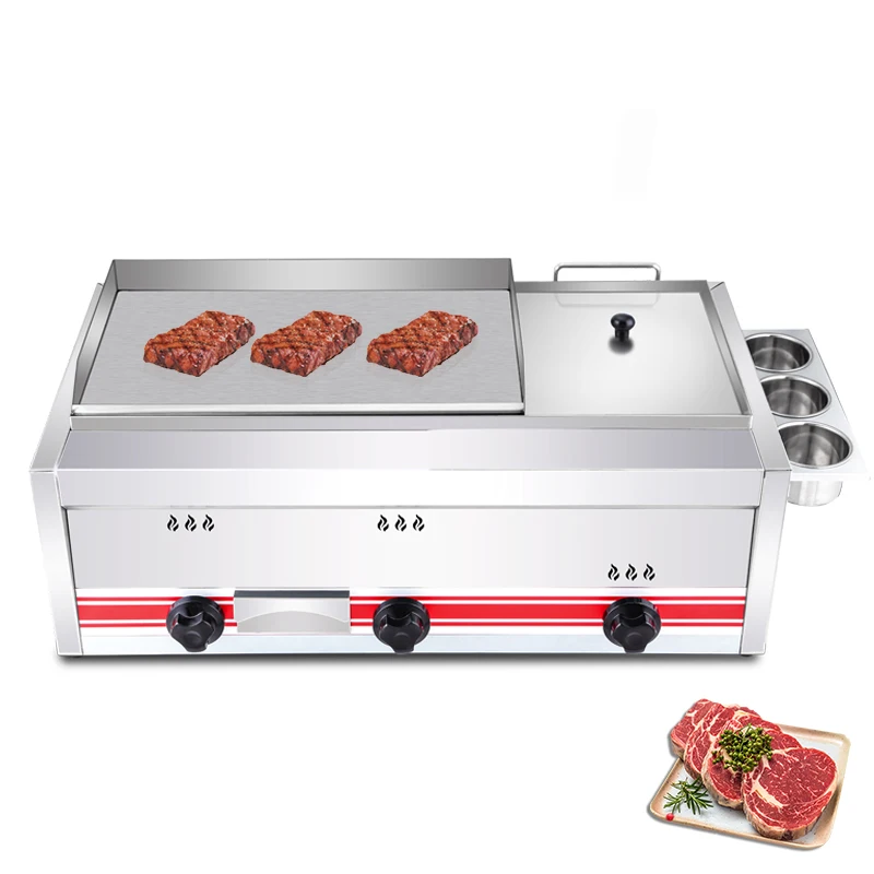 2022 New Commercial Restaurant Electric Griddle Counter Top Industrial Grill