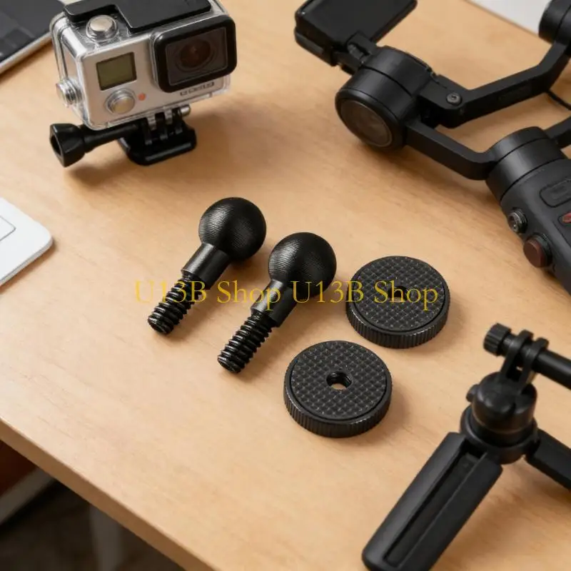 U13B Aluminum 15mm Ball Head To 1/4inch Screw Converters For Tripod Accessories