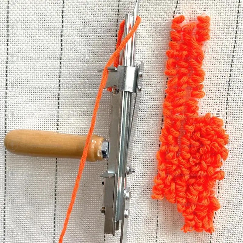 Rug Tufting Knitting Machine Adjustable Manual Tufting Carpet Tools For Household Handmade Carpet Making Beginners Starters Kit