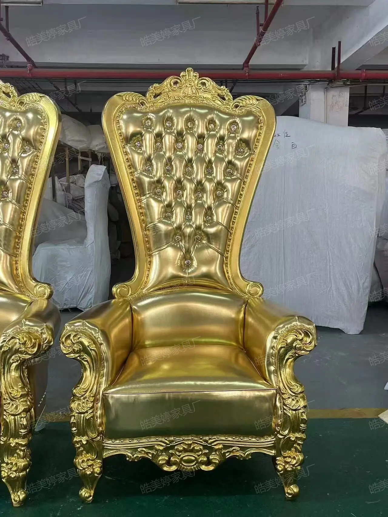 European high-end queen chair outdoor activities hotel clubhouse decorative chair live queen guest chair