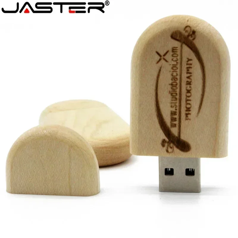 JASTER 1 SZTUK bezpłatne niestandardowe logo drewniana pamięć flash USB pendrive 4G 8GB 16GB 32GB 64GB 128GB zewnętrzna pamięć masowa pamięć USB