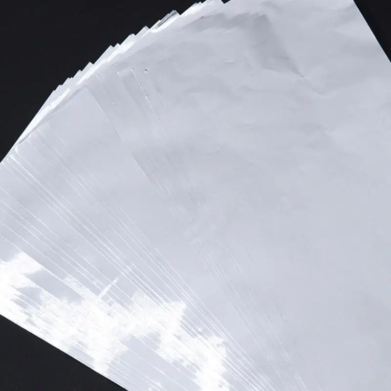 髪のハイライト、アルミホイルシート、ハイライトフォイル用のU0DEシルバーヘアホイル