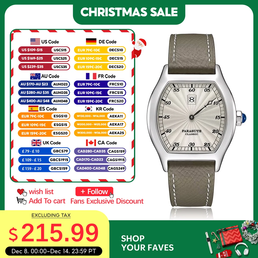 

FARASUTE Retro Luxury Men Automatic Watch Jump Hour Watch Seagull Movement Sapphire Stainless Steel Waterproof Men Watch Reloj