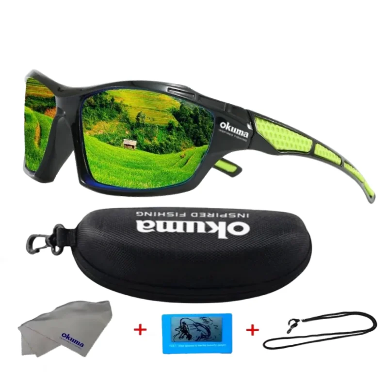 Okuma polarisierte Brille UV400, winddicht und sandresistent gegen UV-Blendung, vermeidet Augenschäden durch äußere Einflüsse – Detail 11