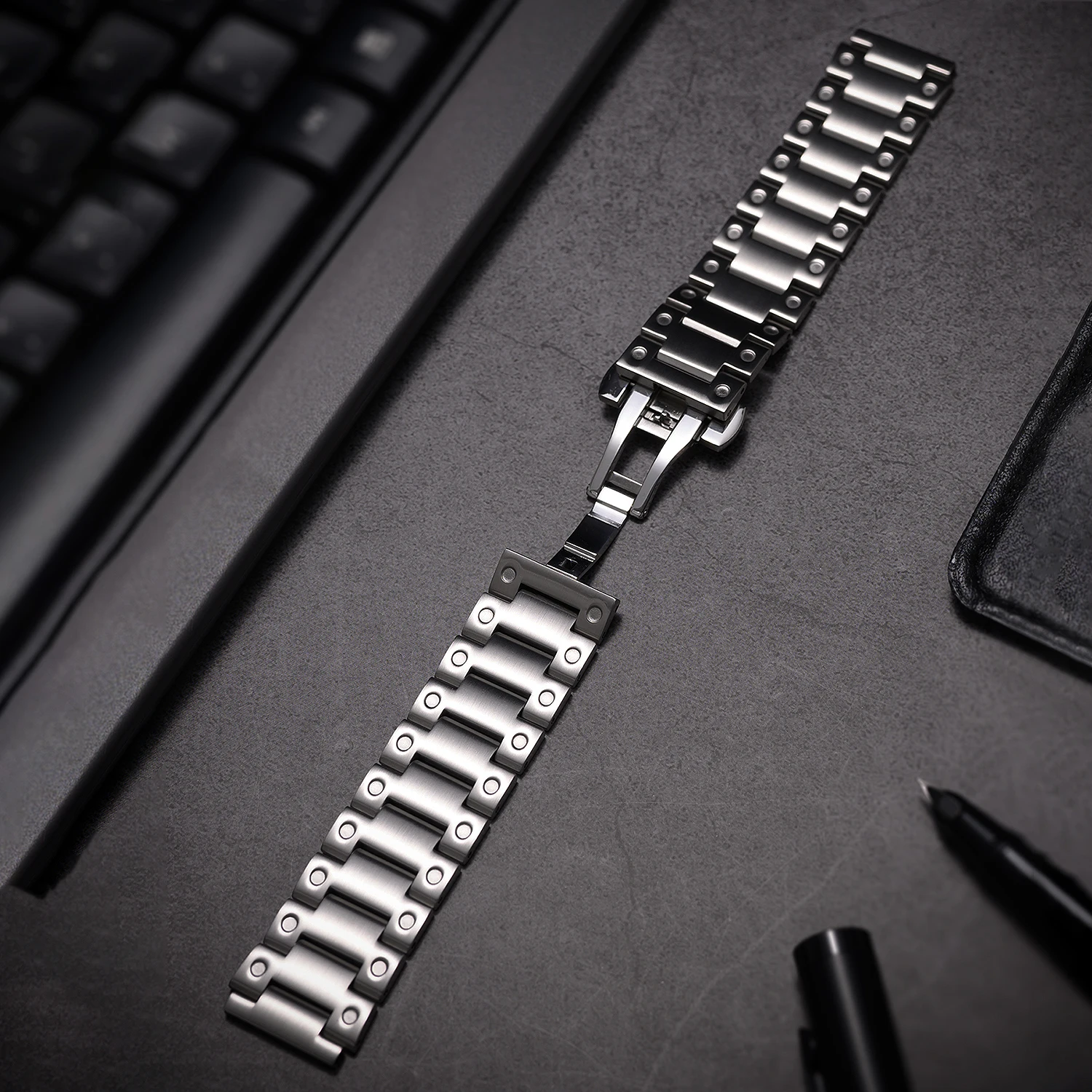 Stainless Steel Band for Amazfit T-rex 3/3Pro/2Ultra/2 Luxury Buisness Band for T-rex Pro / T-rex Metal Loop Bracelet