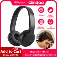 Siindoo JH-928 Wireless Bluetooth Headphones Stereo Music Earphones Super Bass With Micphone For Adult Kids lowest price New