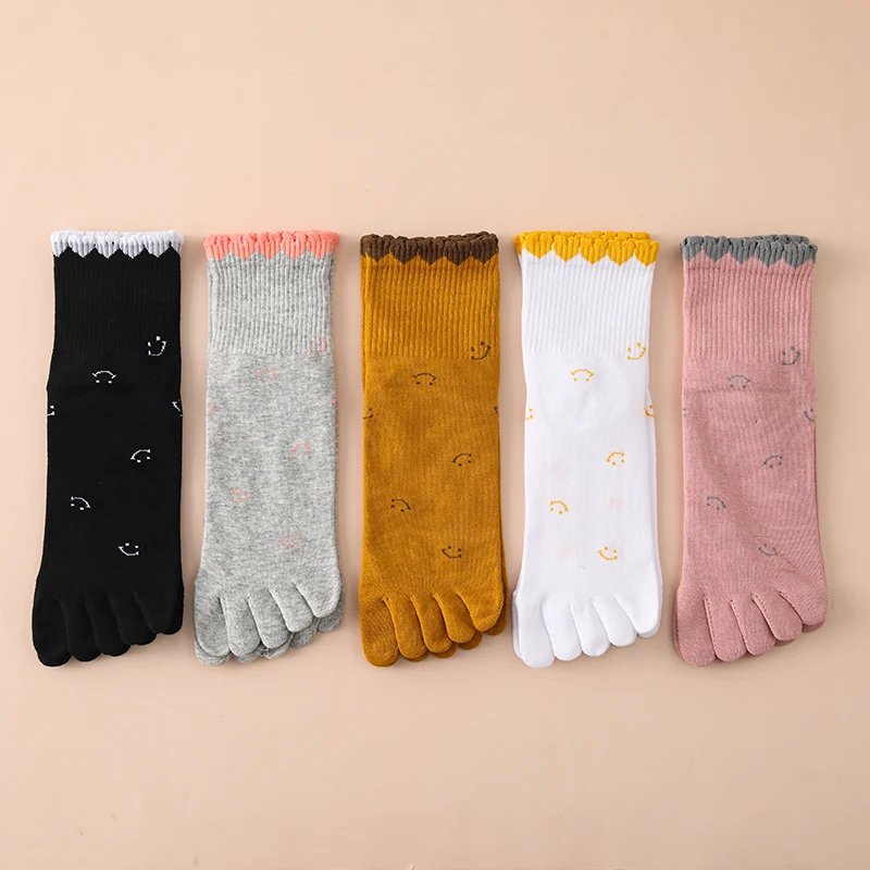 

Five-finger Socks Ladies Cartoon Cute Split Toe Socks Women Breathable Pure Cotton Socks Four Seasons Wear