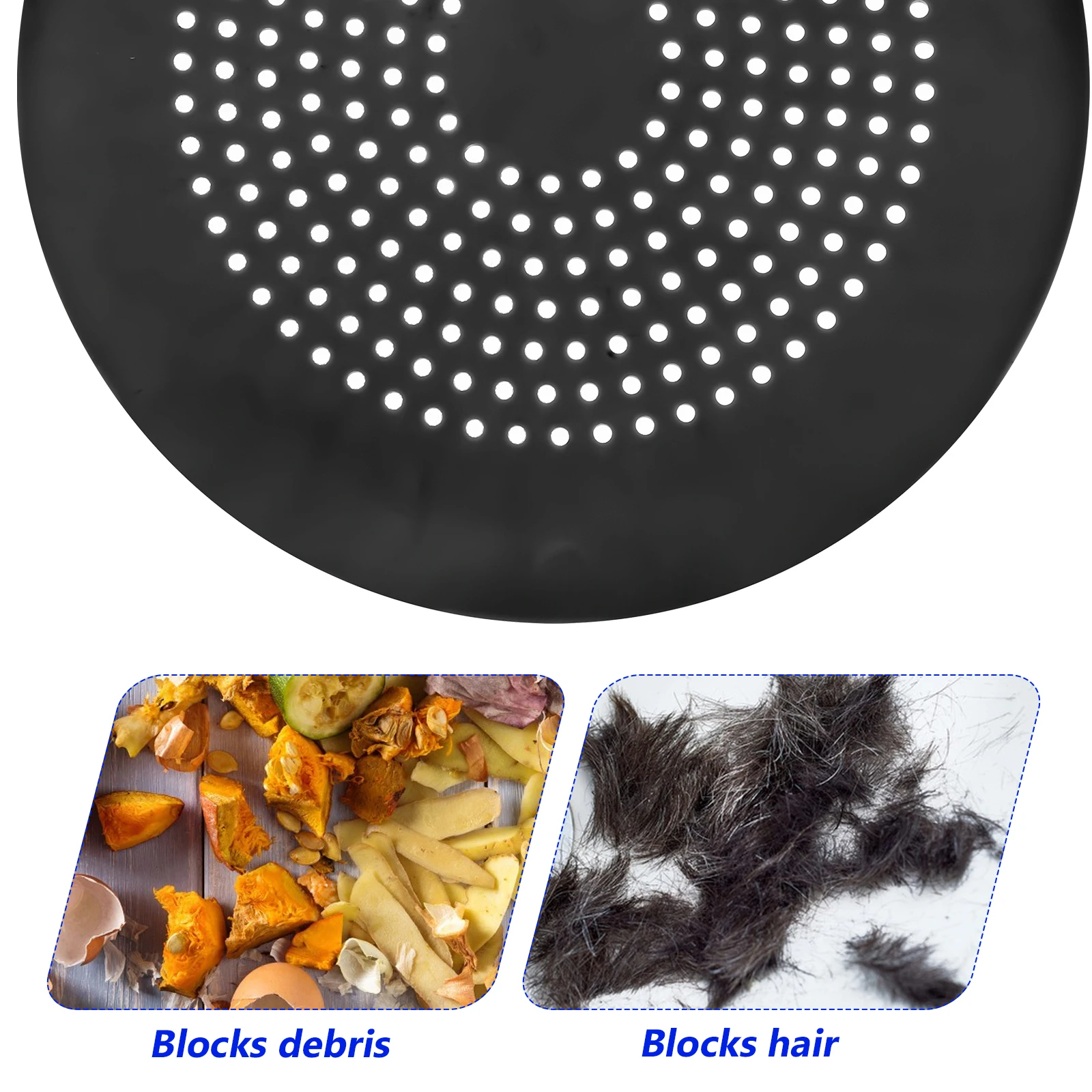 

3Pcs Long Lifespan Hair Catchers Shower Drain Cover Sink Strainer Anti Clog Kitchen Bathrooms Shower Drain Hair Catcher