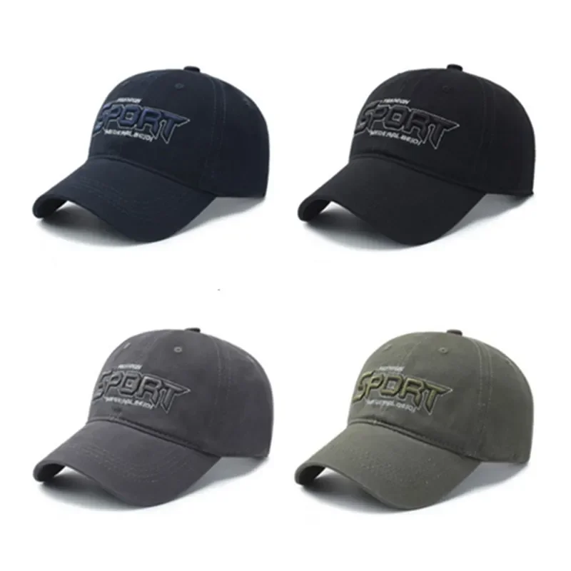 メンズ帽子レター刺繍野球帽調節可能なサイズブランドスポーツキャップ男性用スナップバックキャップ新しいお父さんの綿帽子