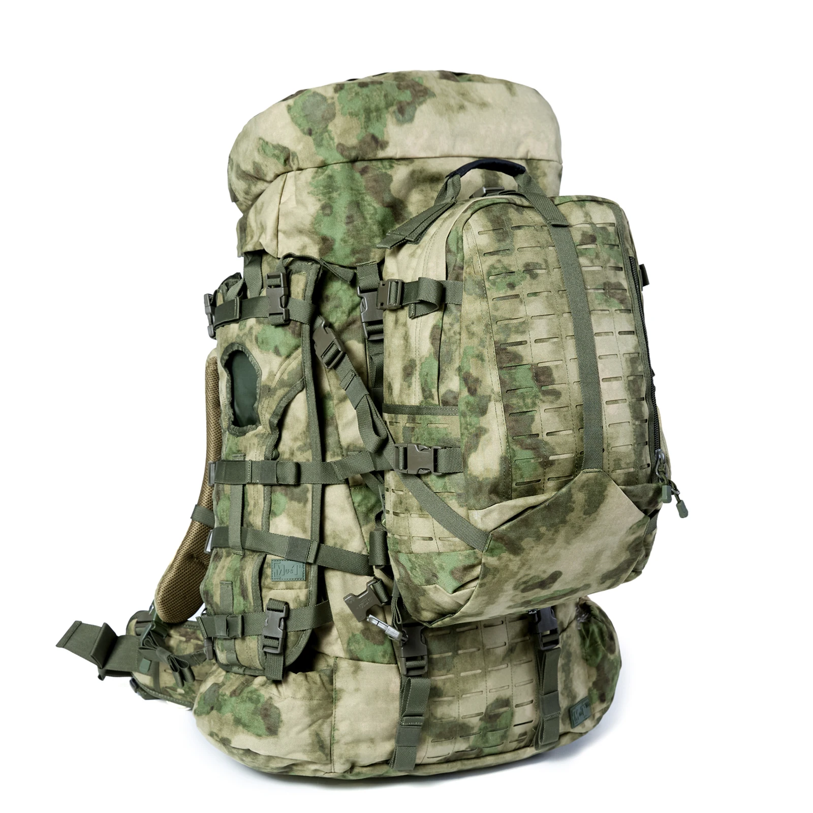 

Military ILBE Tactical Backpack 1000D Waterproof With Hydration Pack & Radio Pouch 120LBS Capacity FG Camo